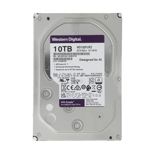 هارددیسک اینترنال وسترن دیجیتال مدل Purple WD102PURZ-85BXPY0 ظرفیت 10 ترابایت